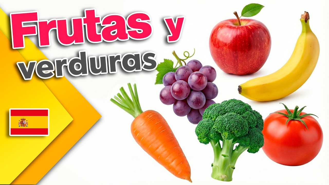 Fruits and vegetables in Spanish (Las frutas en español)