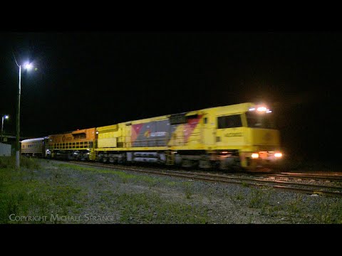 4PM1 Aurizon / Team Global Express Container Train With G535 Mid Train (21/4/2023) - PoathTV