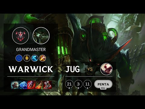 Warwick Jungle vs Lee Sin - EUW Grandmaster Patch 11.24b