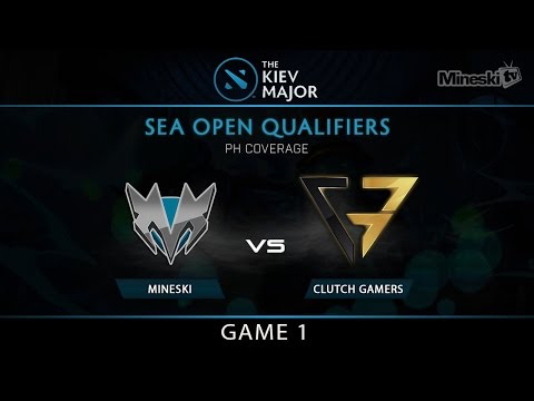 Mineski vs Clutch Gamers | Game 1 | Kiev Major 2017 | SEA Regional Qualifier | PH Coverage