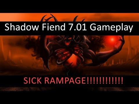 Shadow Fiend - Patch 7.01 - SICK RAMPAGE [ Pro Dota 2 Ranked Gameplay ]