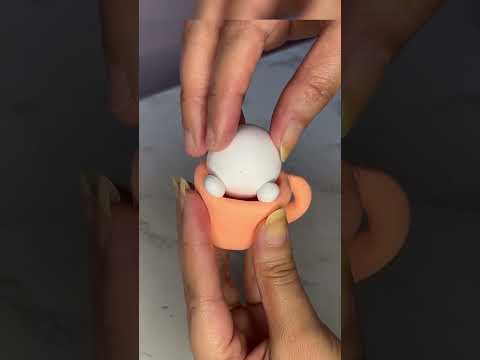 super clay art cute bunny🐰 #viralvideo #shorts #bunny #clay #polymerclay #how #diy #superclay #art