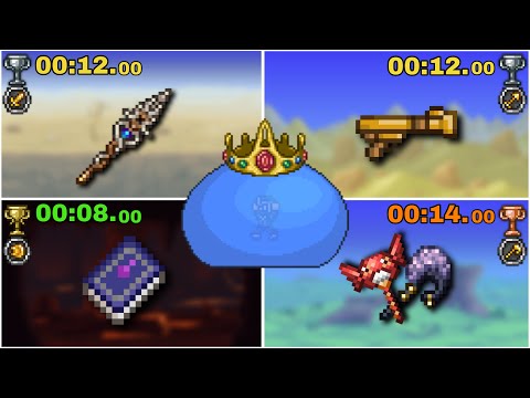 King Slime No-Hit, Speedkill with all Class in Terraria 1.4.5 Master Mode 