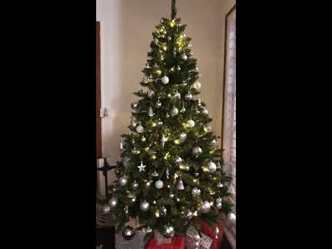 Pvc 8ft evergreen traditional spruce artificial christmas tr...