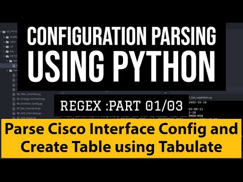 Cisco Interface Configuration Parsing With Multithreading Python Regex Scripttabulate Table Example