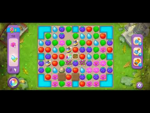 Gardenscapes level 118 [Hard Level]
