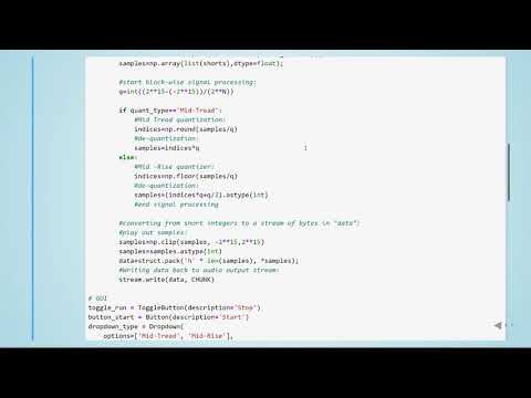Adsp 01 Quantization 06 Python Quantization Example Real Time