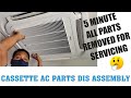 HOW TO REMOVE ALL THE PARTS TO SERVICE GREE CASSETRE AC Gree Ac Remove Front Cover Dismental