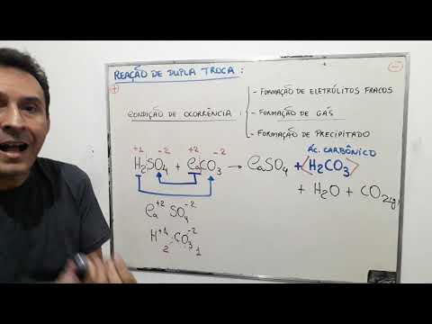 Aula 147: Classificação das reações químicas - Parte II - condição de ocorrência da dupla troca