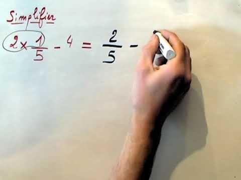 Effectuer un calcul simple sur les fractions. 3ème maths