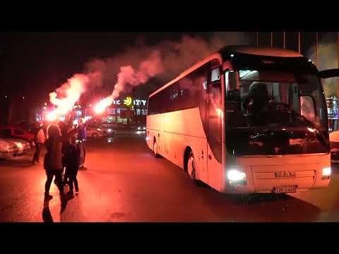 KŽK Čelik Zenica, bakljada - doček 6.3.2022.
