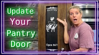 RV Décor and Organization - Updating That Boring Pantry Door