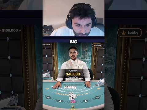 Bro made back slots loses in 1 Go ! #casino #blackjack