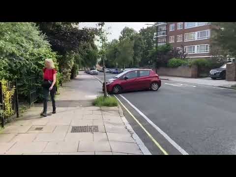 Walking on Belsize Road from Swiss Cottage Underground Station / London City Walking Tour [4K HDR]
