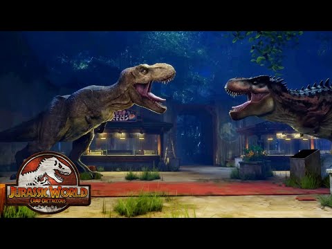T Rex Vs Tarbosaurus| Jurassic World Camp Cretaceous Hidden Adventure Clip
