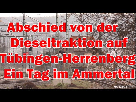 Abschied von der Dieseltraktion auf Tübingen - Herrenberg! Ein Tag im Ammertal mit "Fachwerk- ICEs"