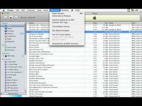 Converting audio files with iTunes