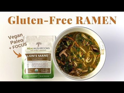 Paleo Gluten Free Ramen Recipe with Mushrooms