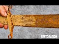 Restoration of the ancient sword-Restoration of a very old Asian sword