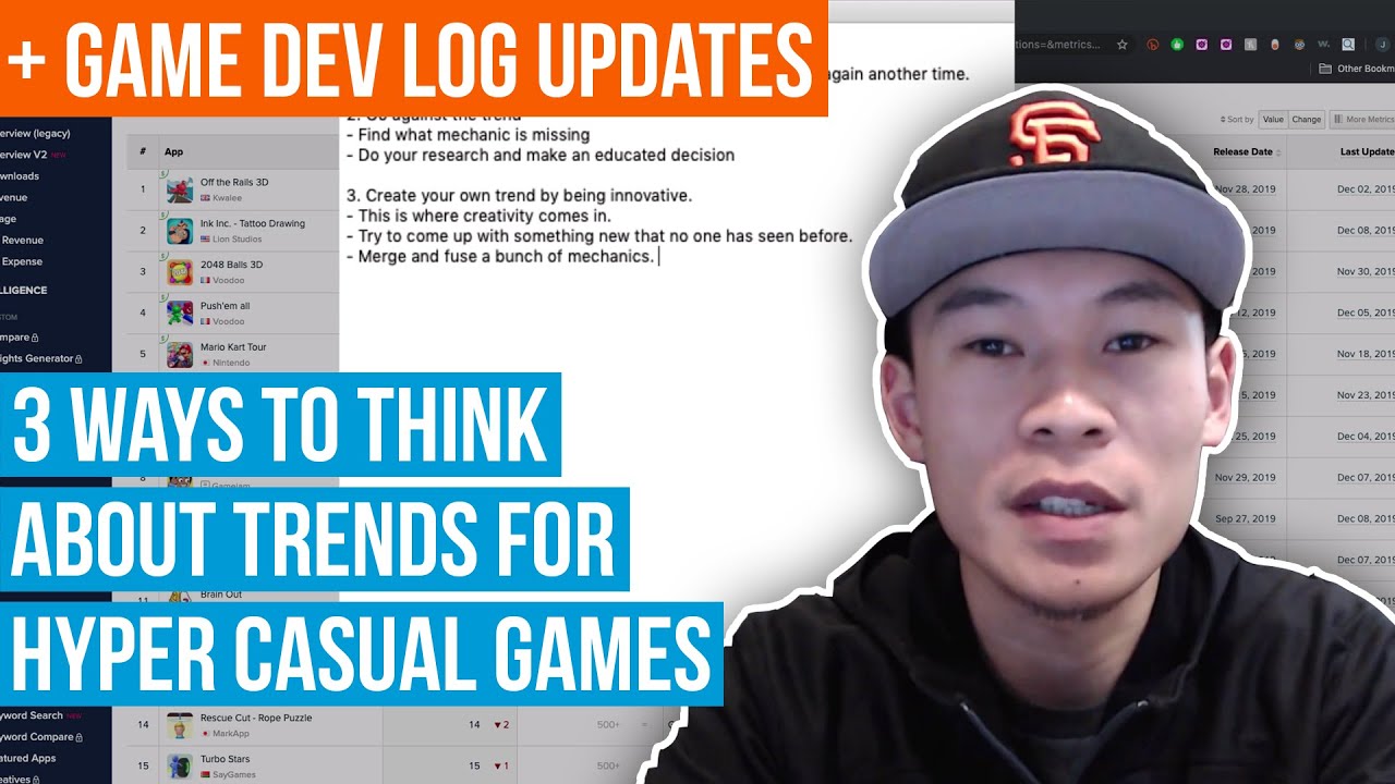 3 Ways To Think About Trends For Hyper Casual Games Using Top Charts And My Game Dev Log Updates
