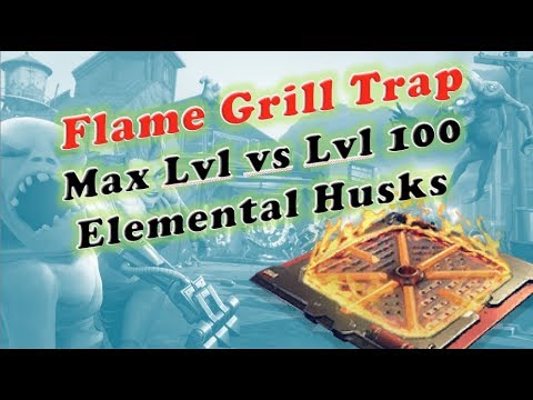 Flame Grill Floor Trap, at Max Level Video