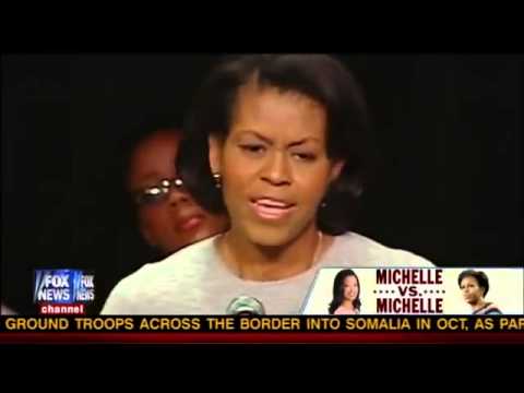, title : 'Michelle Malkin Attacks Michelle Obama On Fox News'