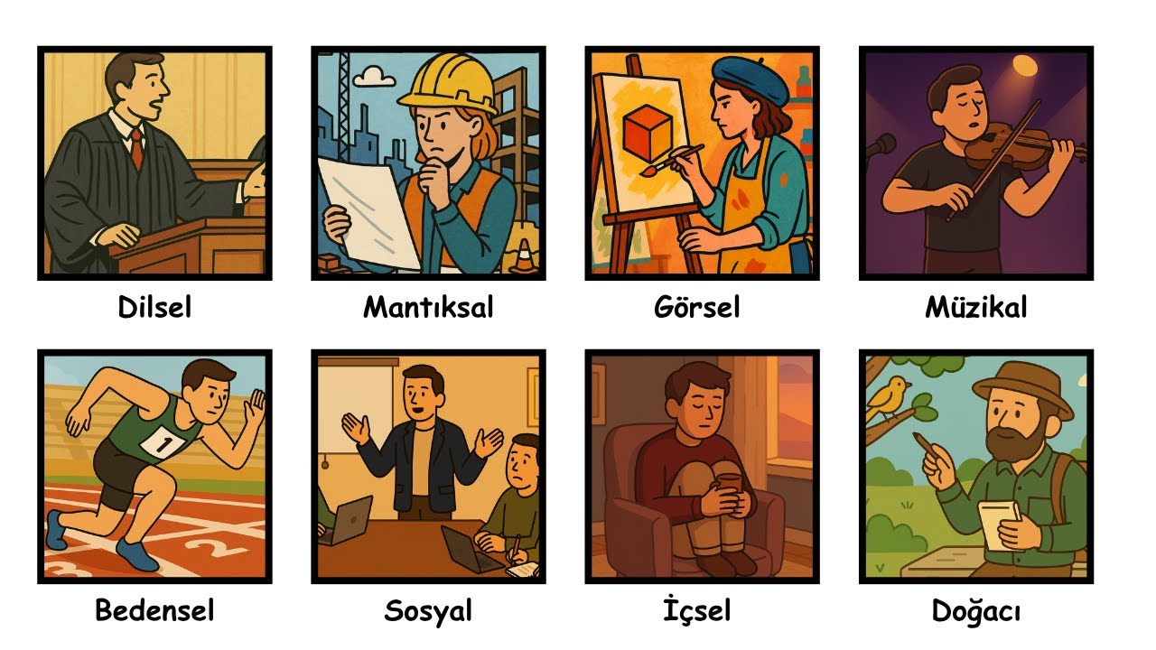 8 dakikada TÜM zeka türlerini anlatıyorum