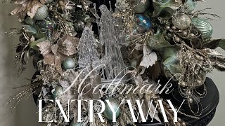CHRISTMAS DECORATE WITH ME/HALLMARK INSPIRED #decoratewithme #entrywayrefresh