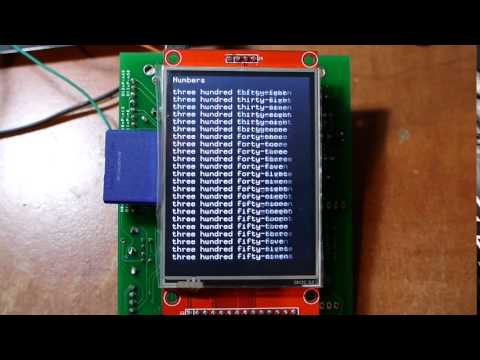 Demo of hardware scrolling on ILI9341