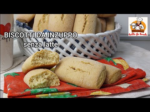BISCOTTI DA INZUPPO  senza latte | ricetta facile e veloce