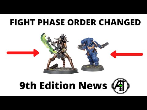 Fight Phase Changes - Defender Attacks First after Charges - 9th Edition  Warhammer 40k Rules Change