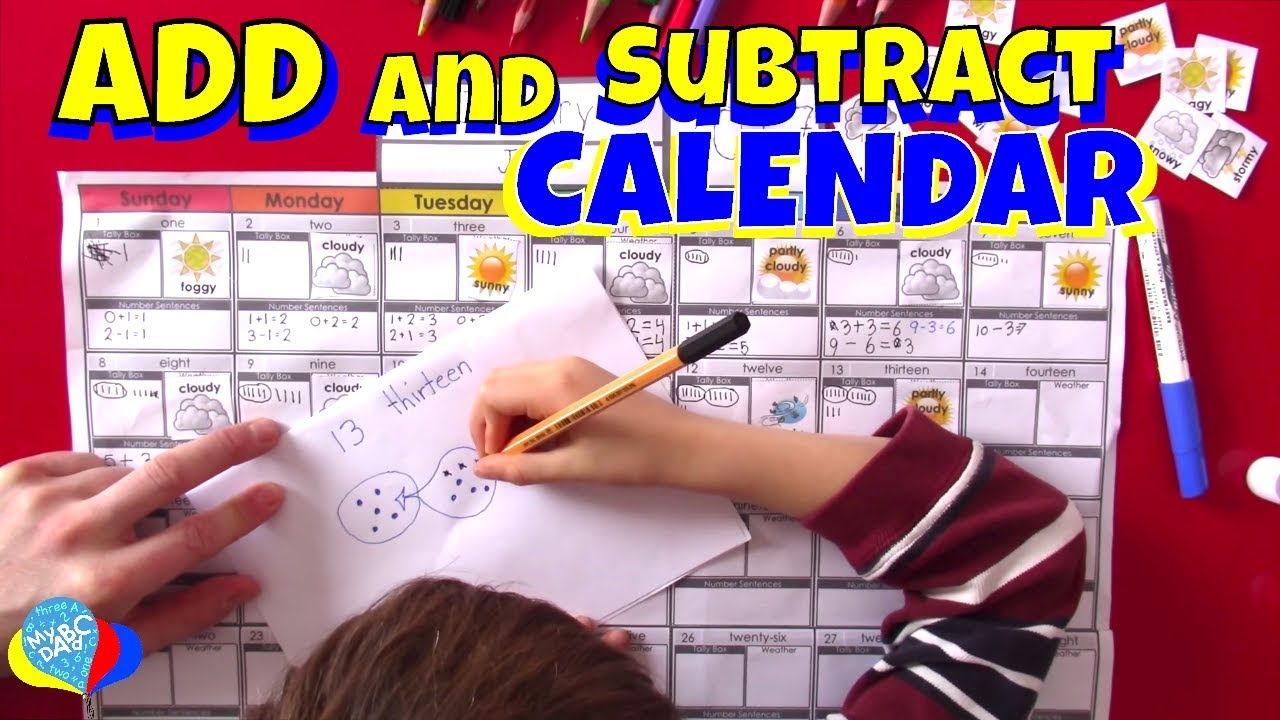 How to Add and Subtract with a Calendar for Kids