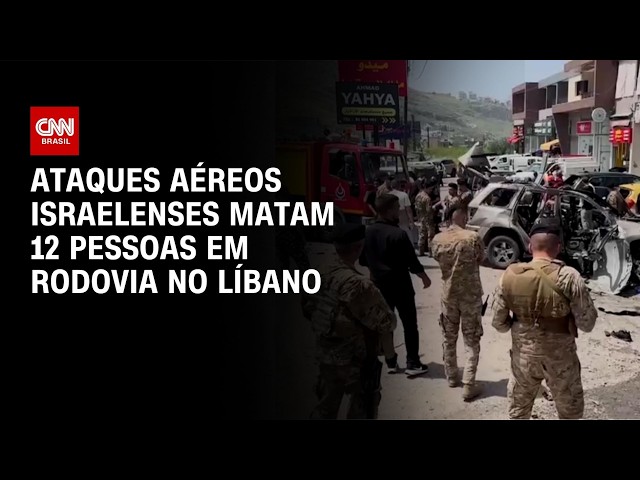 Guerra no Oriente Médio: Ataques aéreos israelenses matam 12 pessoas no Líbano | LIVE CNN