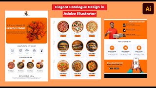 How To Design An Elegant Restaurant Catalogue Design in Adobe Illustrator