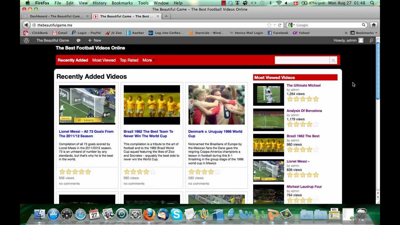 YouTube Channel WordPress Theme Demo
