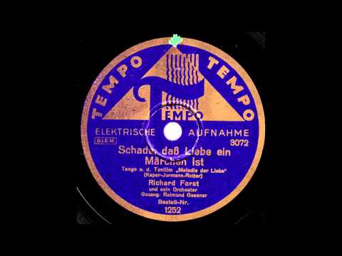 Schade, daß Liebe ein Märchen ist / Richard Forst & Orchester, Gesang: Raimund Gessner