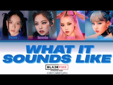 BLACKPINK – What It Sounds Like (Huntrix) | AI cover and Color Coded Lyrics