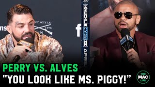 Mike Perry: You bald-a** b****, fat brain, you look like Ms. Piggy | KnuckleMania Presser