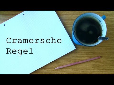 Cramer Regel, lineare Gleichungssysteme (LGS, 2x2), zwei Unbekannte, lösen • Lineare Algebra
