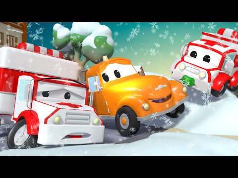 HITNA POMOĆ Amber ne može pokrenuti MOTOR! - Tegljač Tom u Auto Gradu 🎄 Crtići za djecu