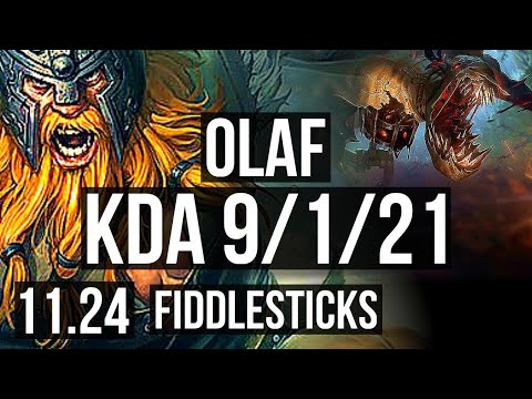 OLAF vs FIDDLESTICKS (JNG) | 9/1/21, Dominating | NA Grandmaster | 11.24