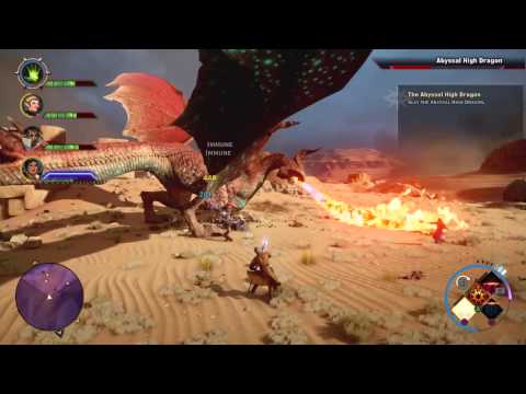 Dragon Age™: Inquisition killing dragon