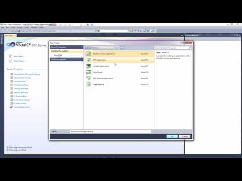 Microsoft Visual C# Express 2010 Intro - Install, Setup, and Your First Program in Under 4 Mins