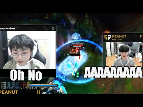 쇼메이커 카이사 미드라이너 VS 피넛 | Showmaker Kaisa Mildliner VS Peanut | ShowMaker Peanut stream higlights