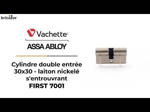 Cylindre FIRST 7001 s'entrouvrant, laiton nickelé VACHETTE
