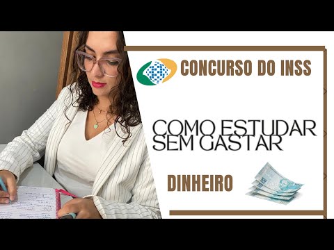 Como estudar de forma gratuita.  Estou sem dinheiro e agora ? #Concursoinss