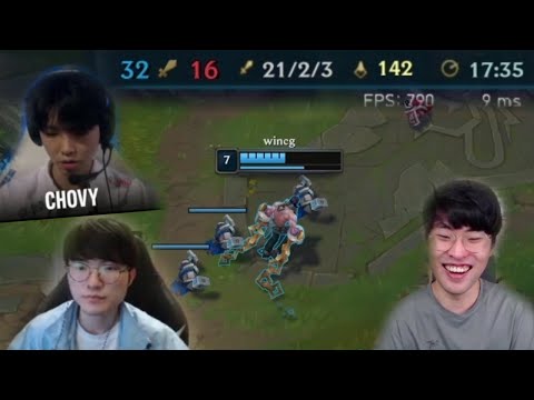 T1 Faker NO CHILL In EUW - Random Stream Highlights (Translated)