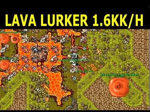 Tibia · Hunt Guide 2019 · Mage 100+ · 1.6KK/H AT 120 · Lava Lurker Kazordoon (Solo Hunting)