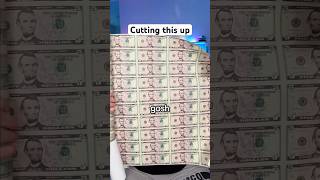 Download lagu Cutting up a money sheet #shorts mp3