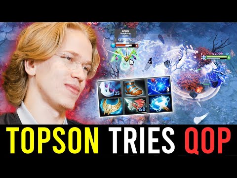 "TOPSON TRIES QUEEN OF PAIN, MOST PICKED HERO IN THIS PATCH.."